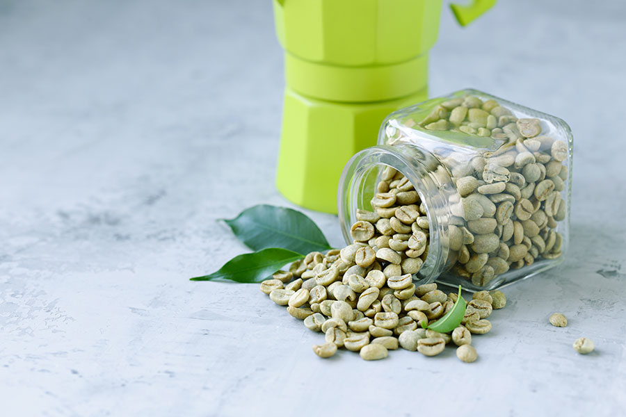 Caffè verde ( Coffea arabica, robusta L. )